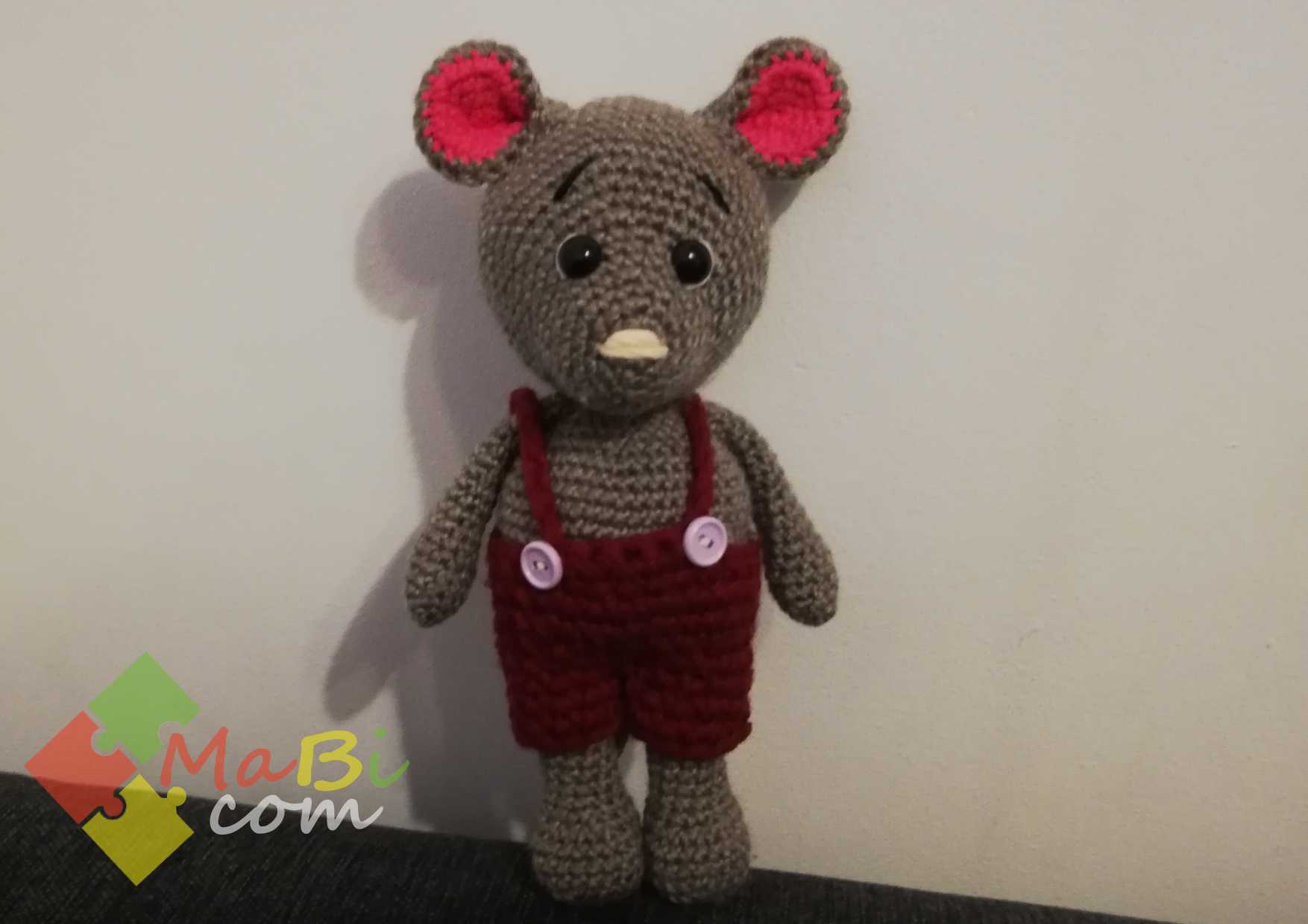 Myszka, MaBicom Ostróda, maskotka, szydelko